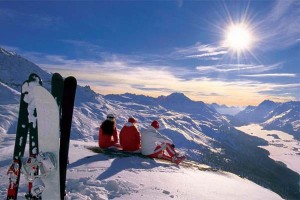 горнолыжный курорт в Альпах