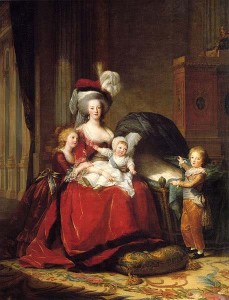 Мария Антуанетта с семьей